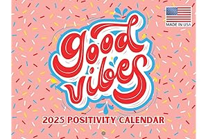 Vibrant 2021 Motivational Wall Calendar Filled with Encouraging Quotes