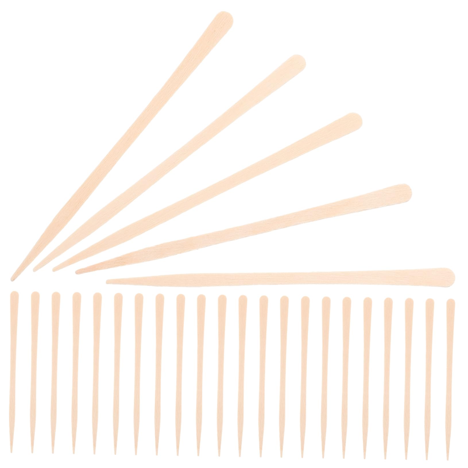 VICASKY 100pcs Smooth Skin Wax Sticks Wood Wax Applicators for Face Hair Removal