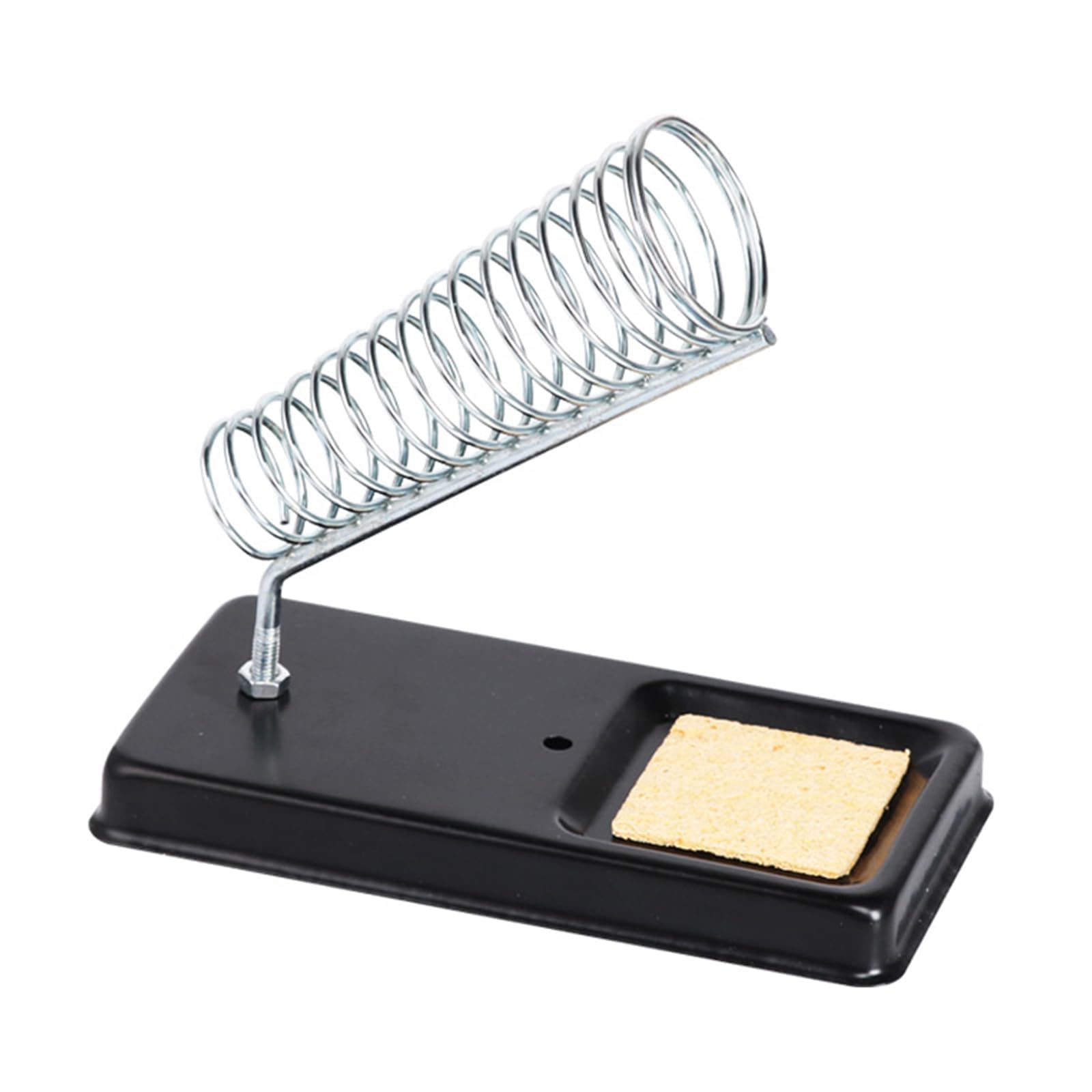 Soldering Iron Holder Stand Solder Iron Base, Solder Iron Spiral Holder Stand and Sponge, Universal Bench Stand Soldering Iron Holder, Hobbyists and Professionals for All Desktop Soldering Tools