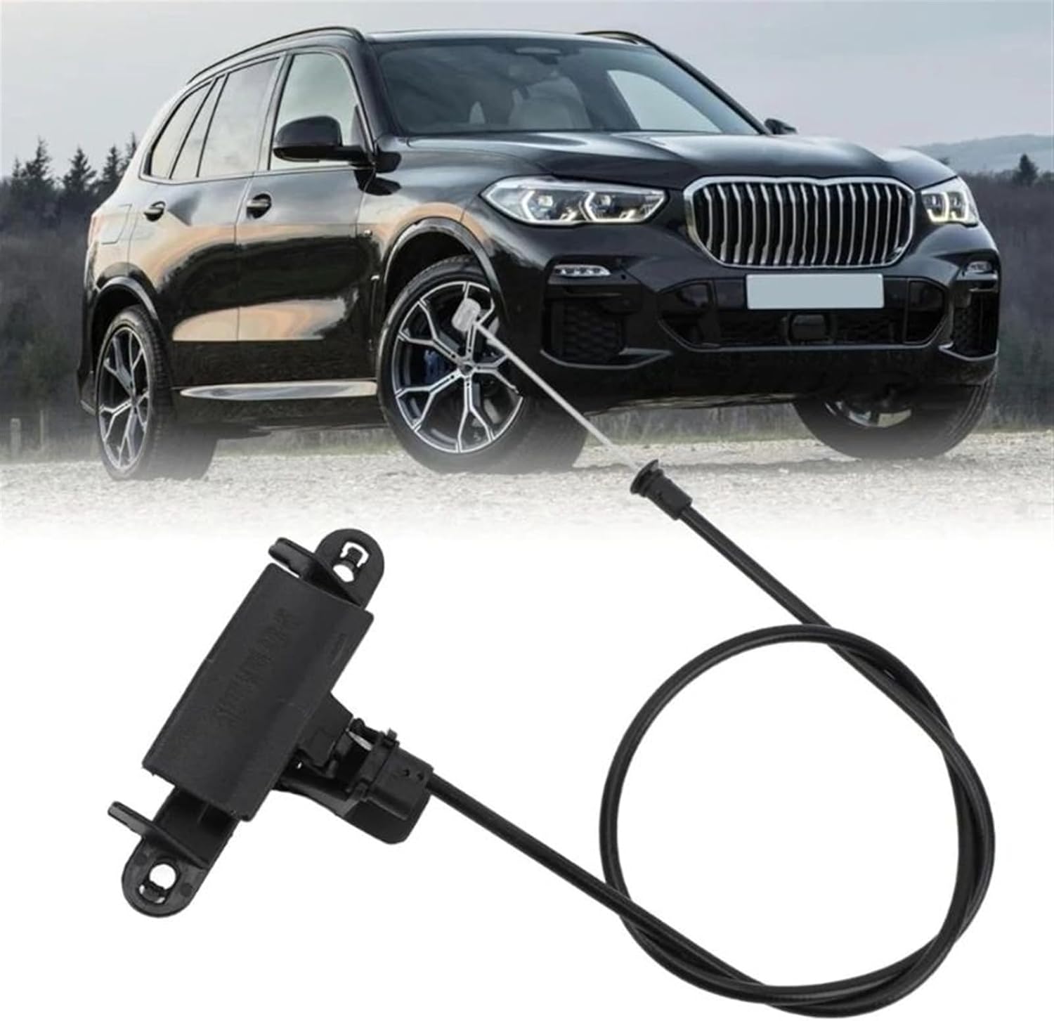 for For E70 E71 E72 3.0L 4.4L 4.8L 2007-2014 51237164798 Car Hood Release Latch Handle Bonnet Release Cable Handle Engine Wire Car Bonnet Release Handle