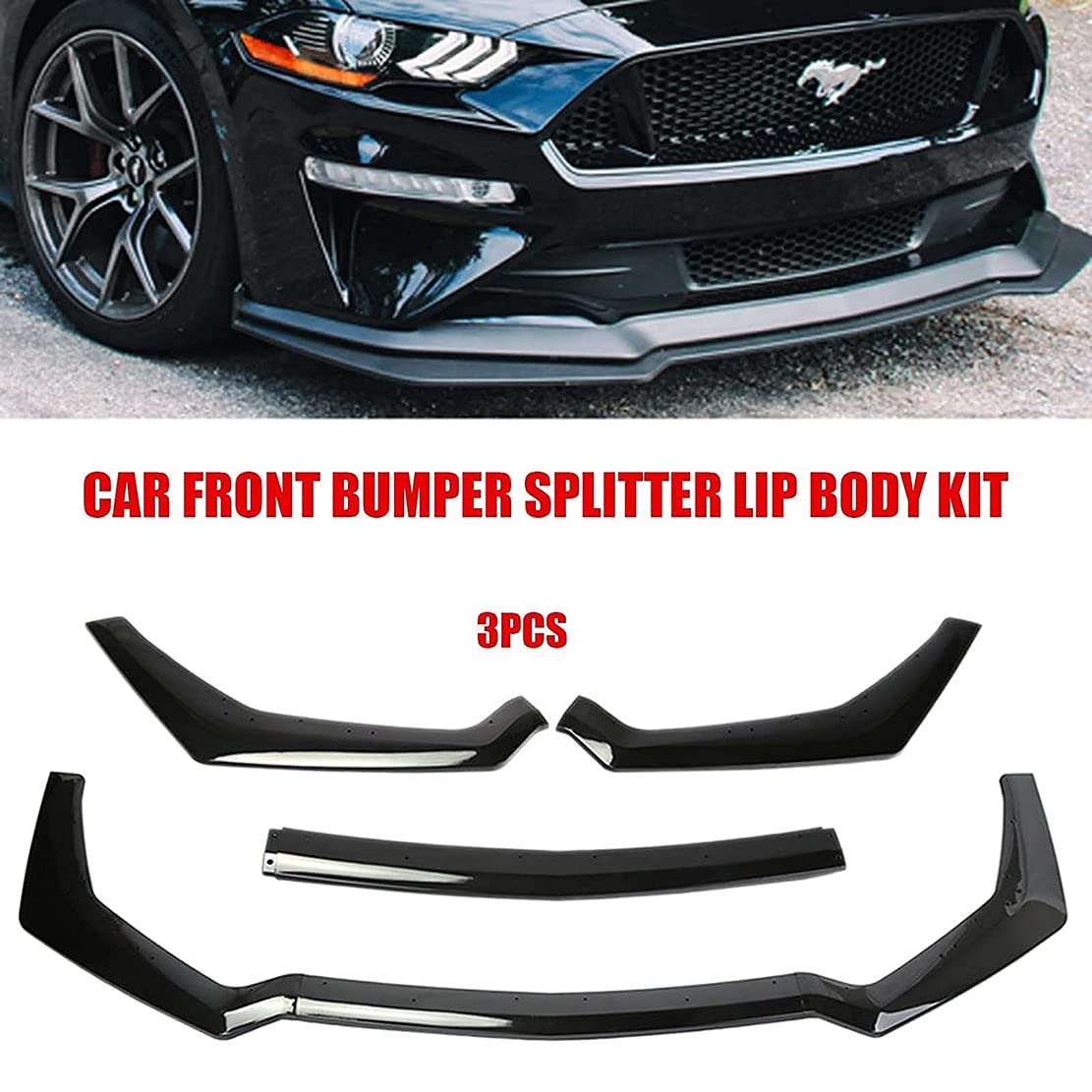 do Ford Mustang 2018 2019 2020, przednie przednie klapy podbródek ABS antykolizyjny rozdzielacz dyfuzor osłona fartuch ochrona dekoracyjna