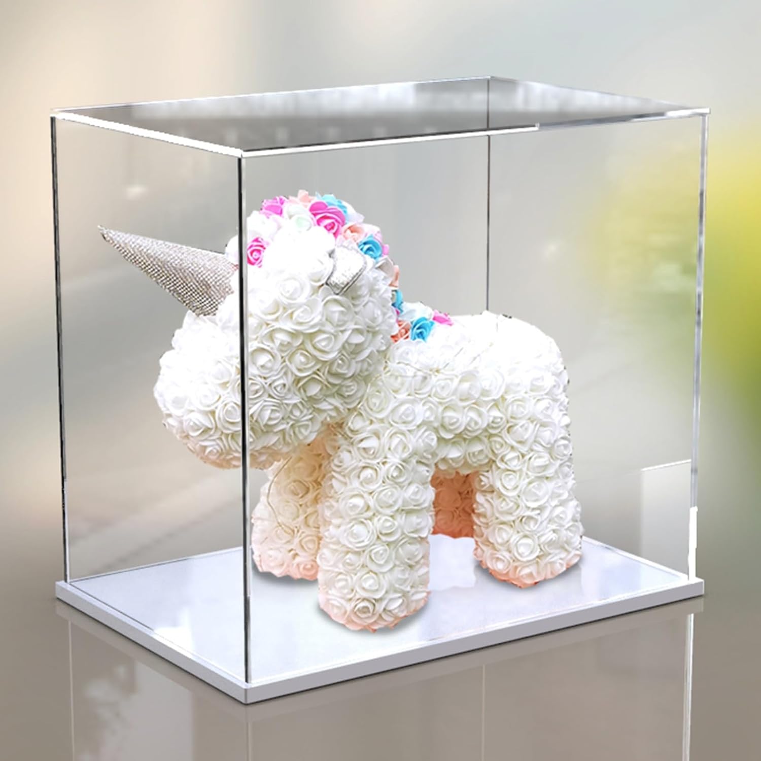 Amazon.co.jp: Acrylic Box Clear Large Acrylic Flower Gift Display Case ...