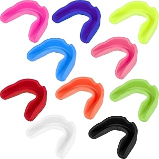 BBTO 20 Pack Football Mouthguards Bulk - No Boil Youth Adult Mouth Guards for Braces, Lacrosse, Basketball, Hockey, Wrestling - Vivid Colors