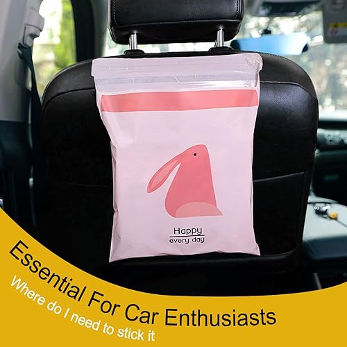 Miniatura 7 de 15 bolsas de basura para automóvil, desechables fáciles de pegar, bolsas de basura portátiles para automóvil, bolsas de basura adhesivas a prueba de