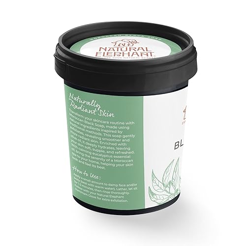 Miniatura 8 de Natural Elephant Jabón negro marroquí con aceite esencial de eucalipto 2.2 lbs (2.2 libras) tamaño a granel