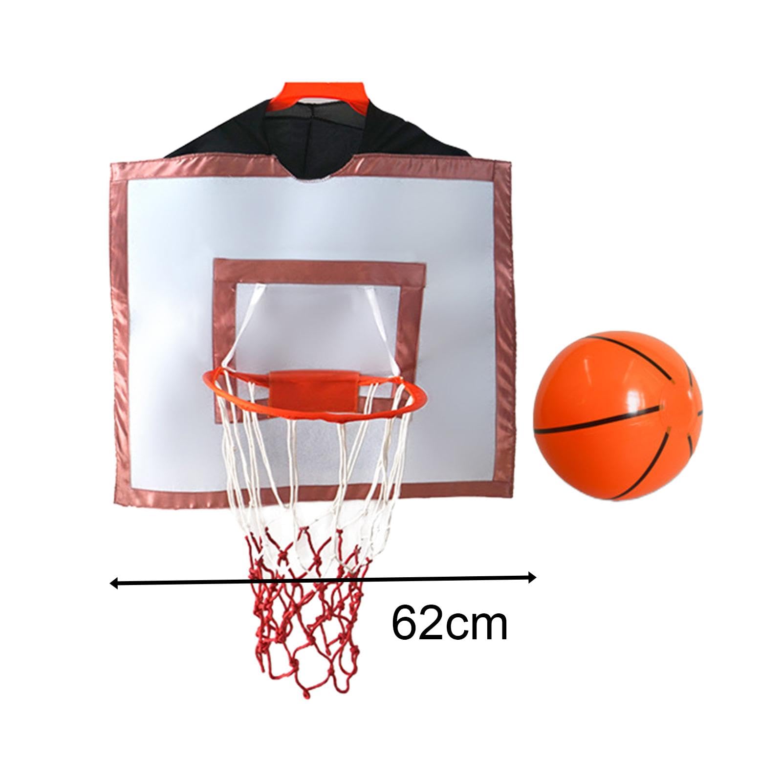 kowaku Wearable Basketball Hoop Basketball Rim Costumes Accessories Backboard Basketball Props Basketball Net for Children's Day Family Activities