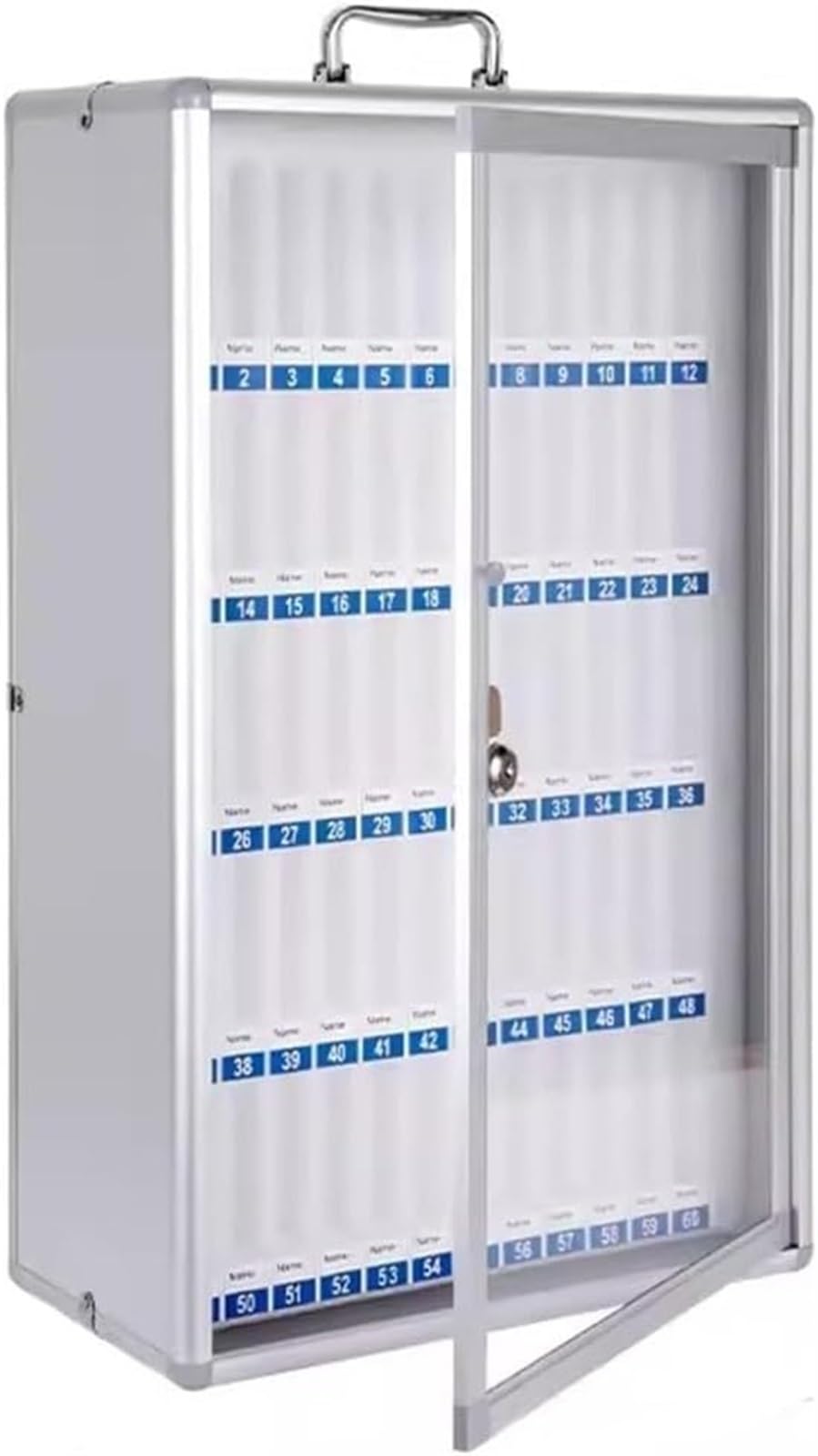 Armadietto per telefono da parete a 60 scomparti, armadio sicuro per telefoni cellulari per scuole e aziende, soluzioni di archiviazione per un facile accesso e sicurezza