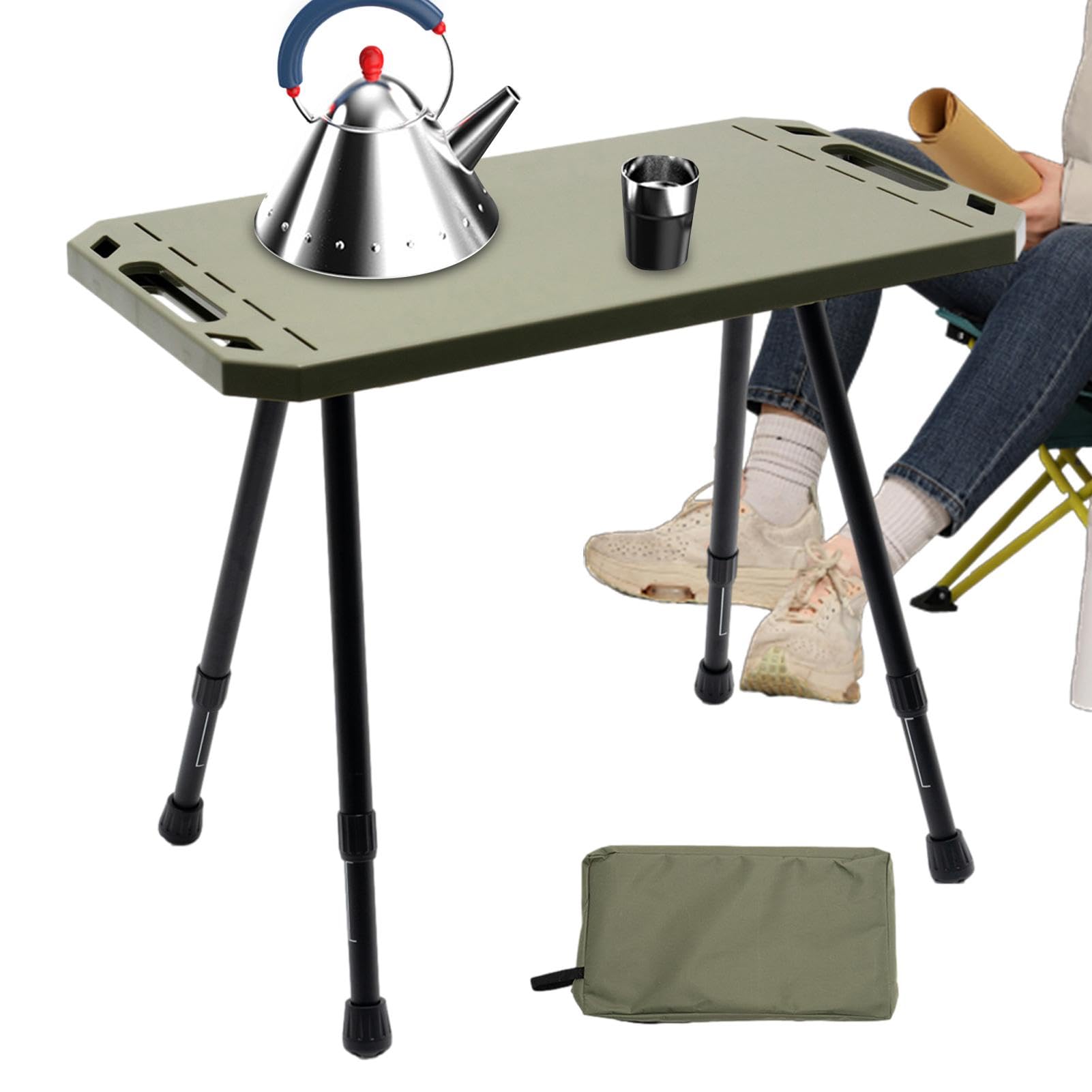 Tavolo da campeggio pieghevole | Tavolino da campeggio in ABS | Tavolo da spiaggia portatile da esterno retrattile | Tavolo pieghevole in alluminio da giardino con cavalletto set per | spiaggia portatile da esterno retrattile | Tavolo pieghevole in allumi