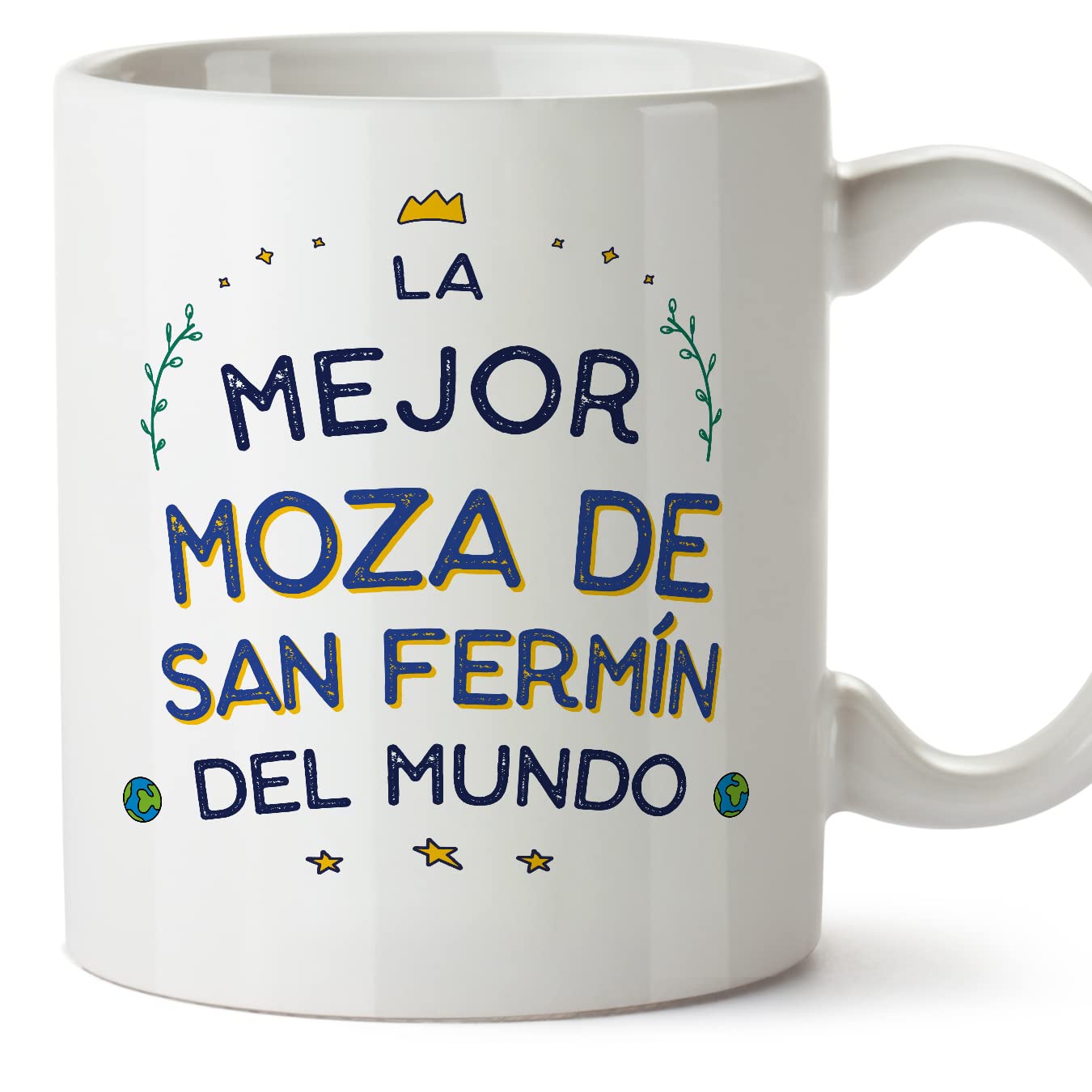 MUGFFINS Moza-san-Fermin(f) Woman Mug - in Spanish - Mejor del Mundo - Funny Gift for Colleagues - Ceramic 11oz Mug