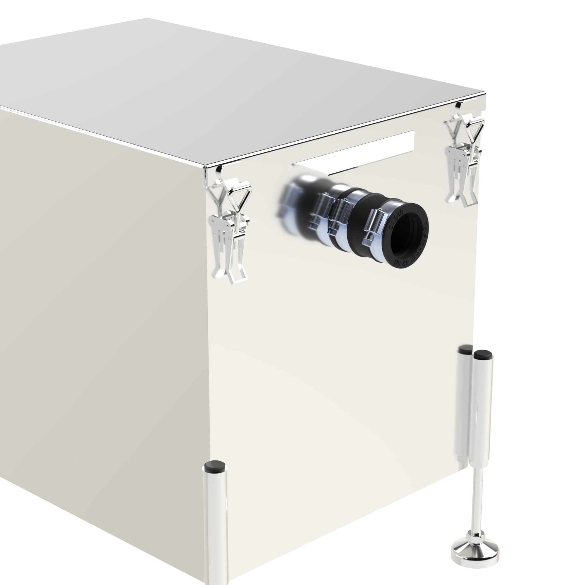 SFA – Sanigrease T 40 – Fettabscheider – Für Restaurantküchen – Fassungsvermögen 39 l – Behälter auf 4 Füßen – Herausnehmbarer Schlammfang – Kompakt – 55 x 40,8 x 48,4 cm