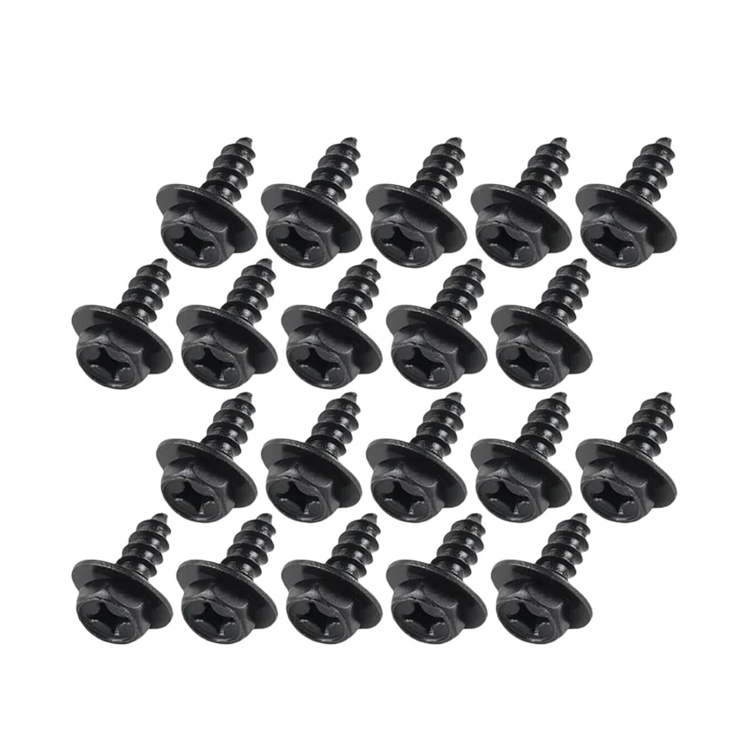 Car Bumper Fenders Fastener Clip Hex Head Self Tapping Screws Car/Splash Seal Guards Rivet Clip Screws Fasteners(50pcs)