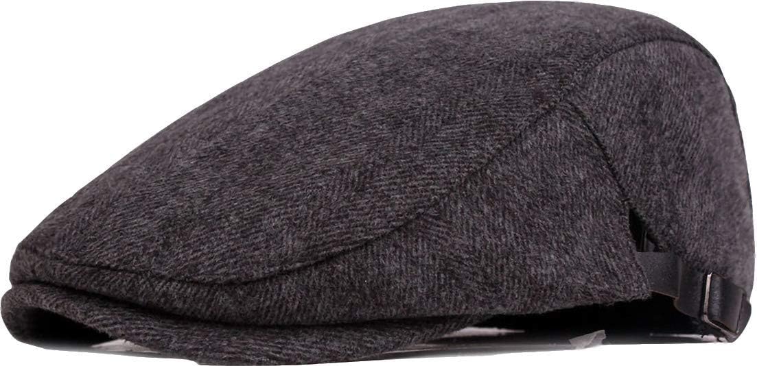 Sponsored Ad – Newsboy Cap Mens Classic Gatsby Baker Boy Hat Flat Caps Tweed Adjustable Ivy Peaky Beret Cap Hat