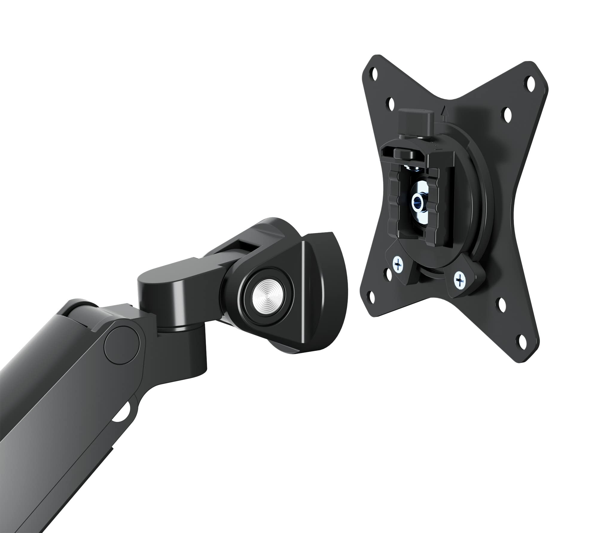 Manhattan 461887 Supporti a parete per TV 81,3 cm [32] Scrivania Nero (TV/MONITOR DESK MOUNT DUAL DOCK - -GAS DUAL 27IN ENET/HDMI/USB-A/C)