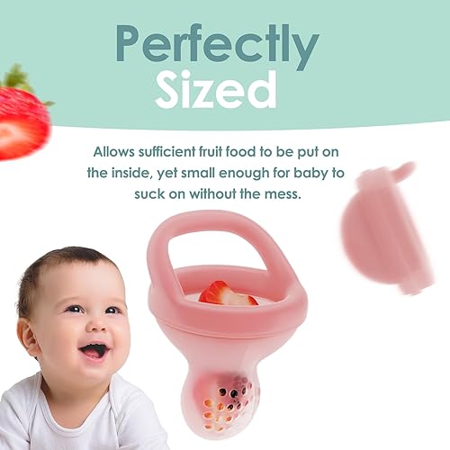 Miniatura 4 de Nümi - Comedero para chupones para bebés, herramienta de dentición dispensadora de alimentos segura y conveniente, mordedera de silicona sin BPA con