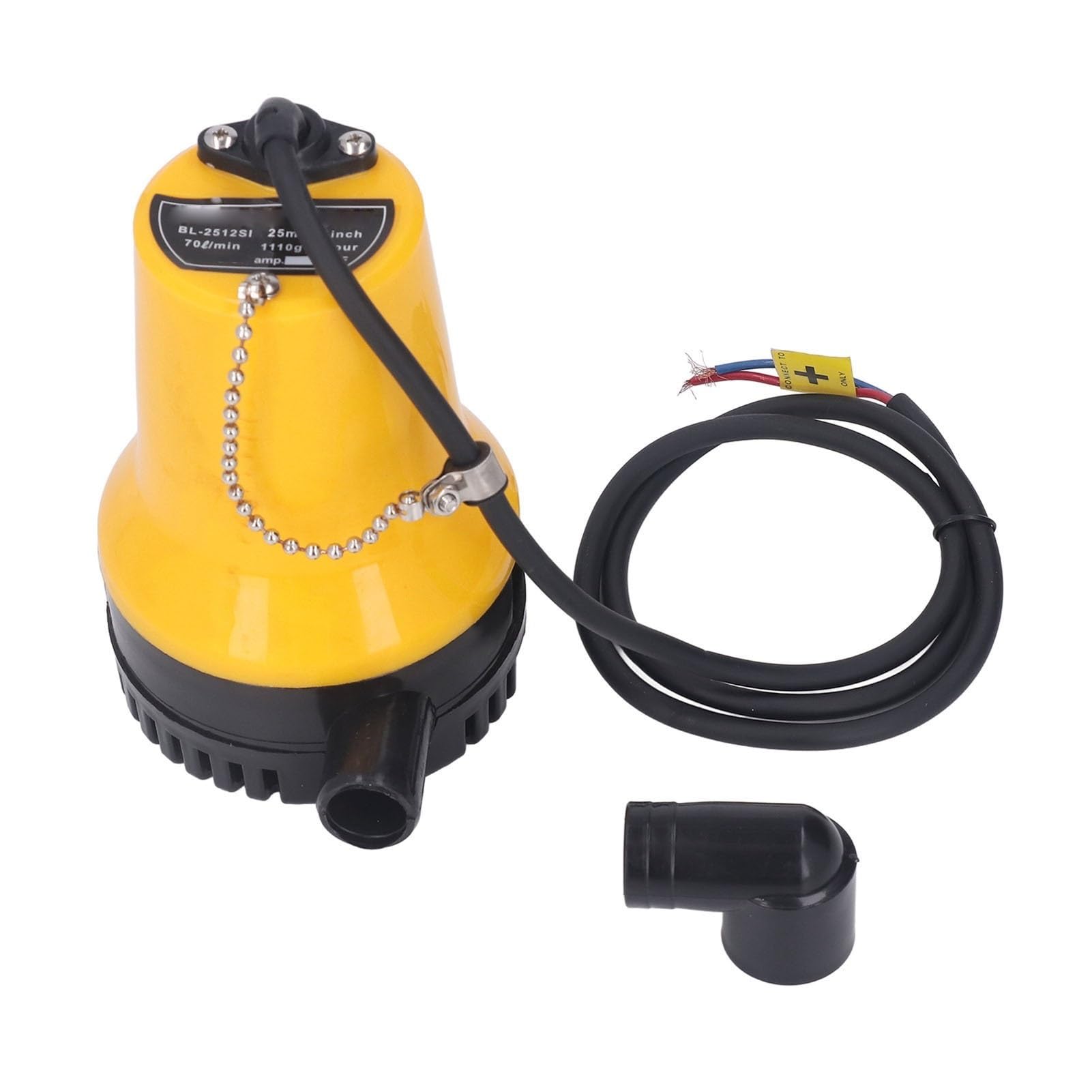 45W 4.5A Pompa Di Sentina Elettrica 25mm Calibro Ad Alto Sollevamento Pompa Sommergibile Marina A Basso Rumore DC 12V 24V Pompa Di Pozzetto For Barche
