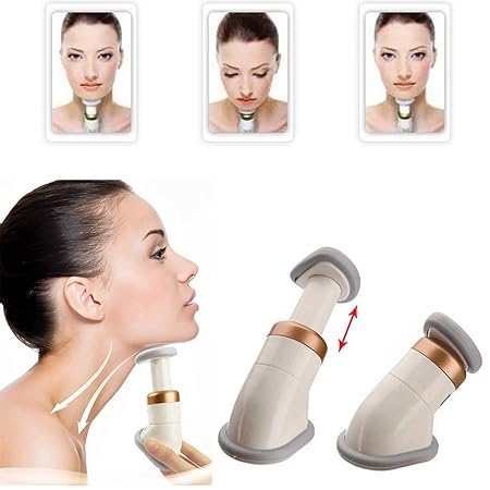 IMKR Neck Slimmer Double Chin Remover Reducer, Face Lift Neck Massager Neck Genie Elite Neckline Slimmer, Facial Flex Fitness Jawline Exerciser Shaper Equipment Toning System for Men Women