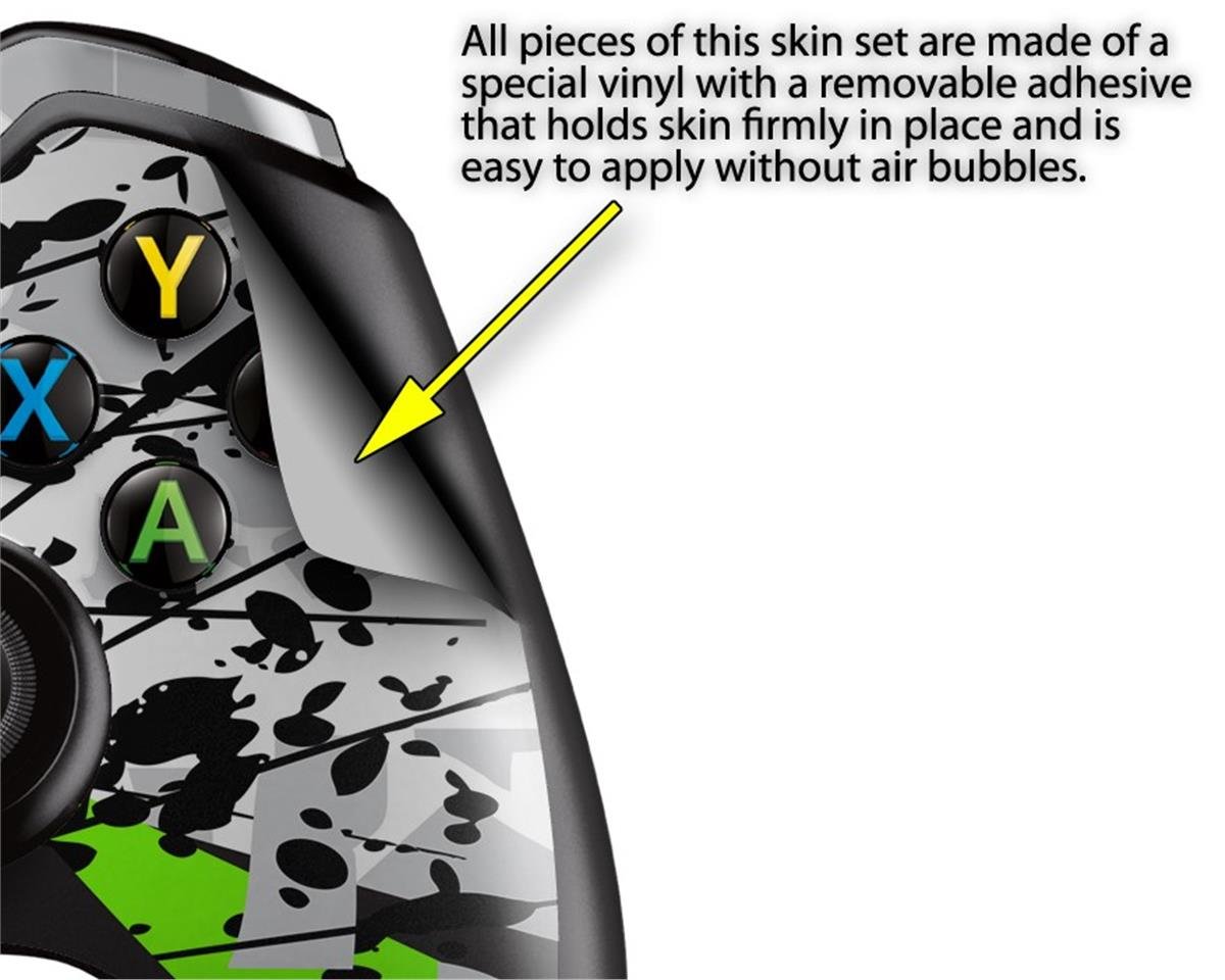 Baja 0018 Lime Green - Holiday Bundle WraptorSkinz Decal Style Vinyl Skin Wrap compatible with XBOX One Original Console, Kinect and 2 Controllers (GAMING SYSTEM NOT INCLUDED)