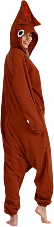 DarkCom Unisex Adult Costume Squid Onesie Sleepwear One-Piece Pajamas