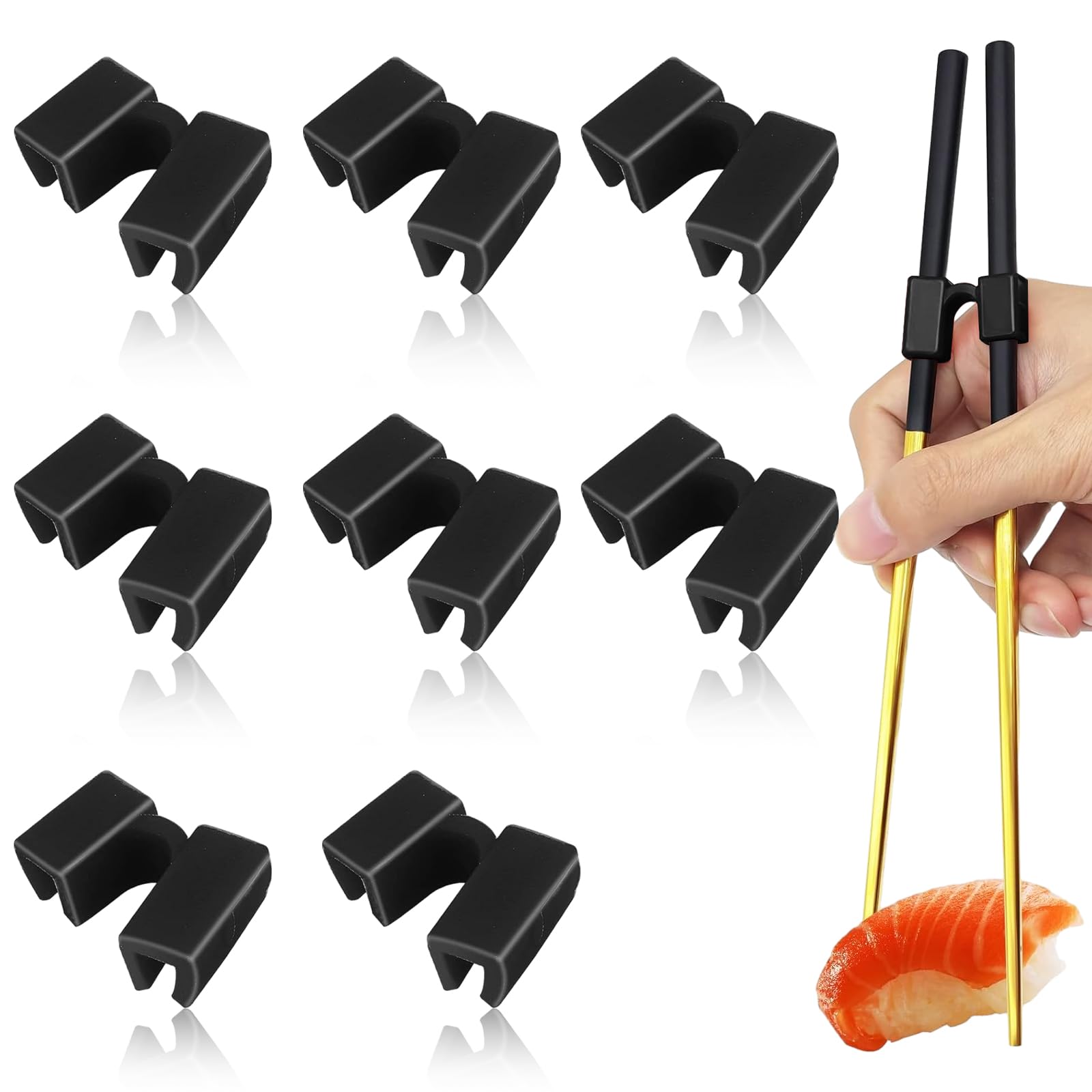 Aiutanti per bacchette riutilizzabili che allenano il supporto per l'allenamento delle bacchette cinesi per gli addestrini o studenti principianti  15