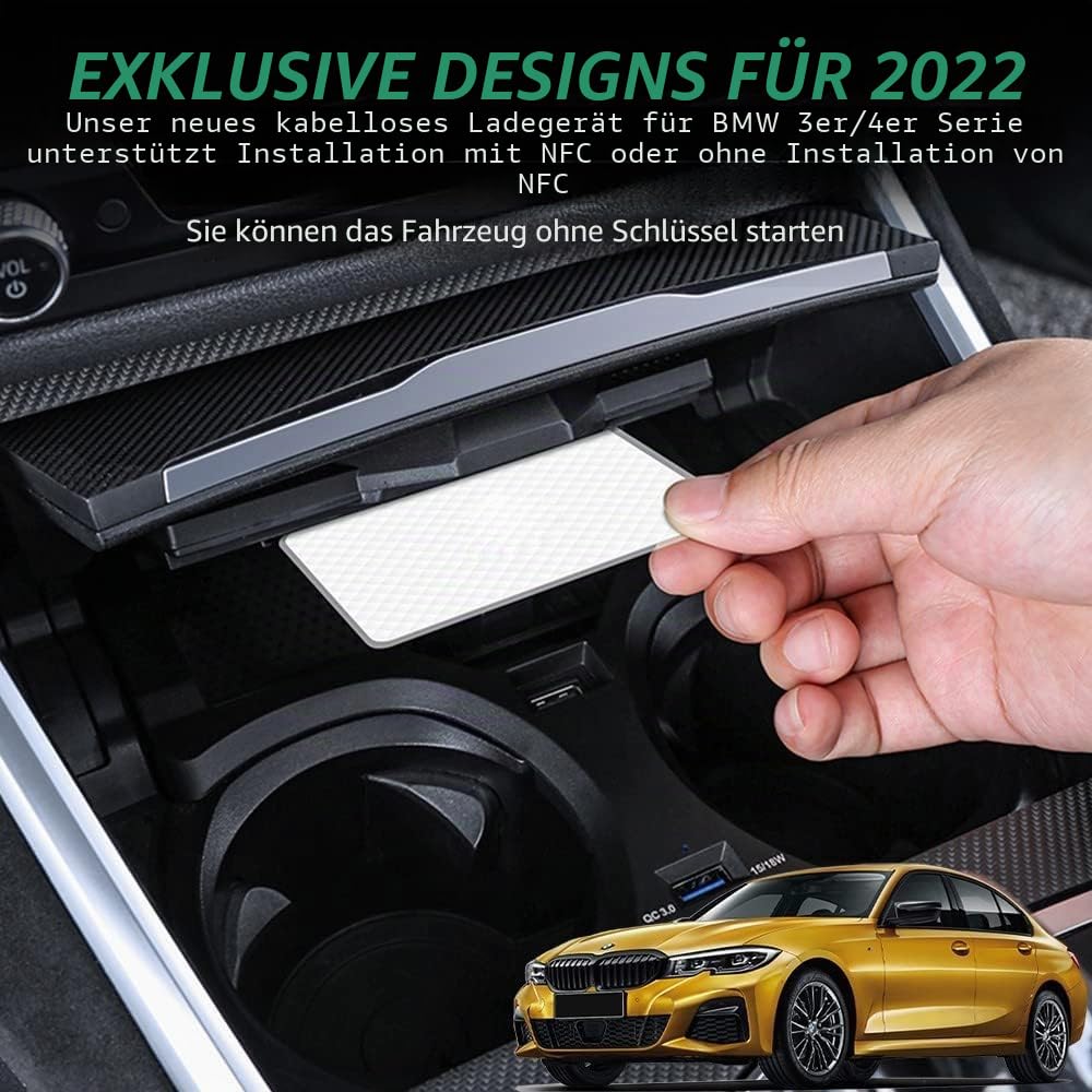 Kabelloses Ladegerät für BMW 3er 2019-2024 BMW 4er 2020-2024 2er 2022-2024