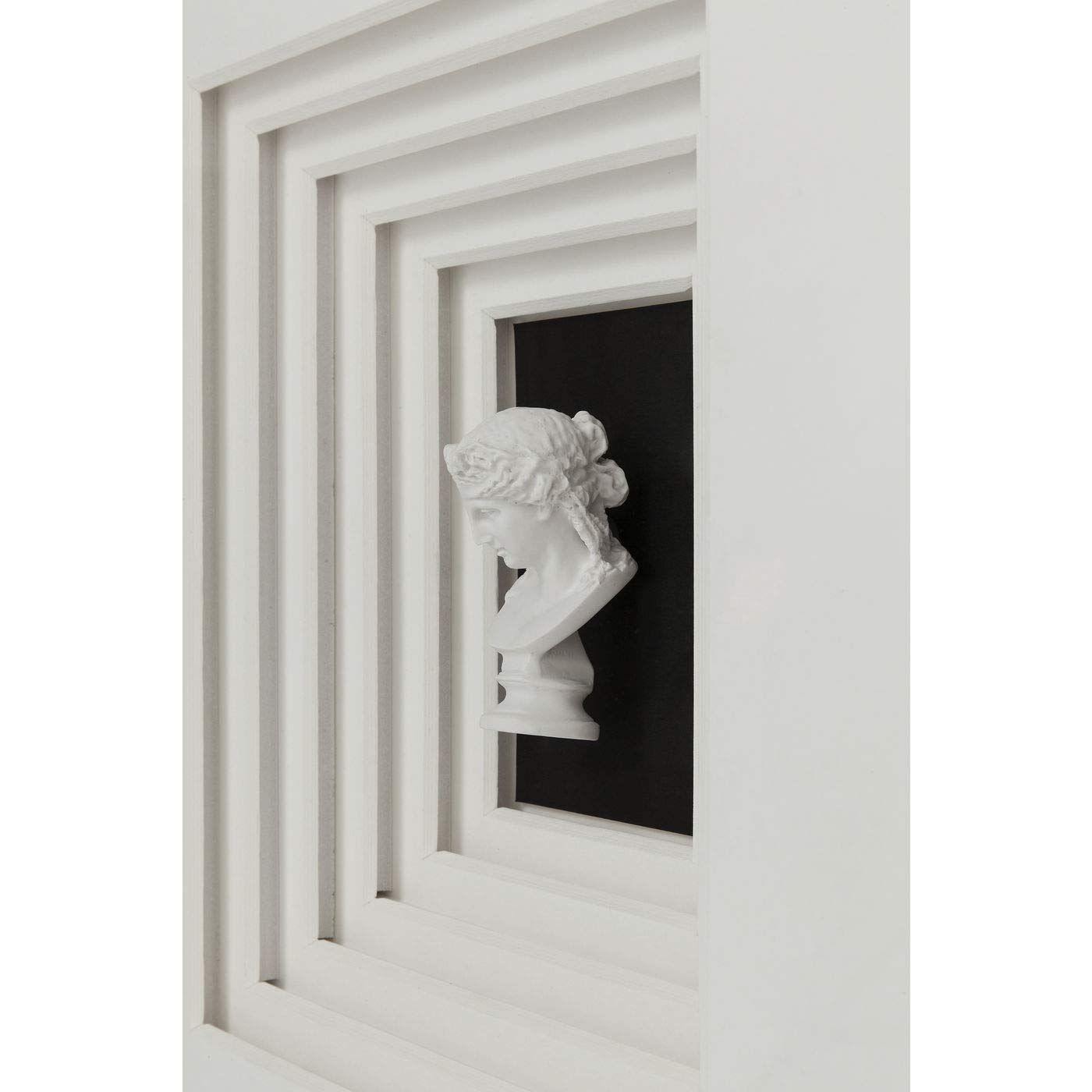Kare 61981 Art Nove - Marco decorativo (110 x 100 cm, tamaño único), color blanco y negro