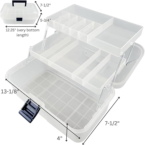 Miniatura 5 de Caja de almacenamiento escalonada con 3 estantes