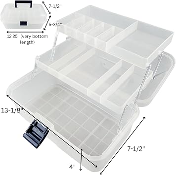 Tiered Storage Box with 3 Shelves