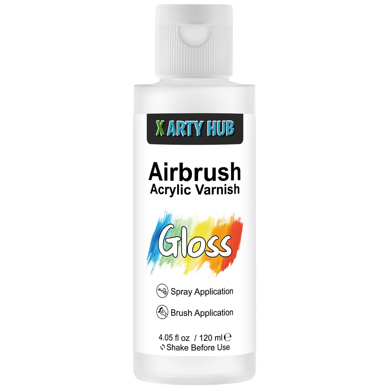X ARTY HUB Airbrush Acrylvernis Glans 120 ml, Anti-vergeling/Vervaging/ Scheurvorming van Acrylverf, Waterdichte, Vlek- en Vochtbestendige Coating, Borstelbaar/Spuitbaar X ARTY HUB Airbrush Acrylvernis Glans 120 ml, Anti-vergeling/Vervaging/ Scheurvorming van Acrylverf, Waterdichte, Vlek- en Vochtbestendige Coating, Borstelbaar/Spuitbaar