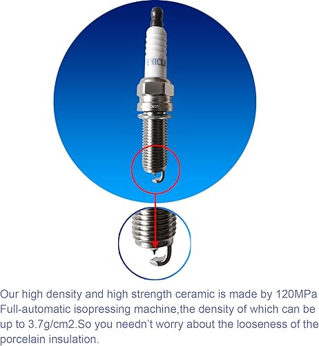 Miniatura 4 de HiVehicle Bujías de iridio V7415  Reemplazo de #93175 LKR7DIX-11S (paquete de 6)