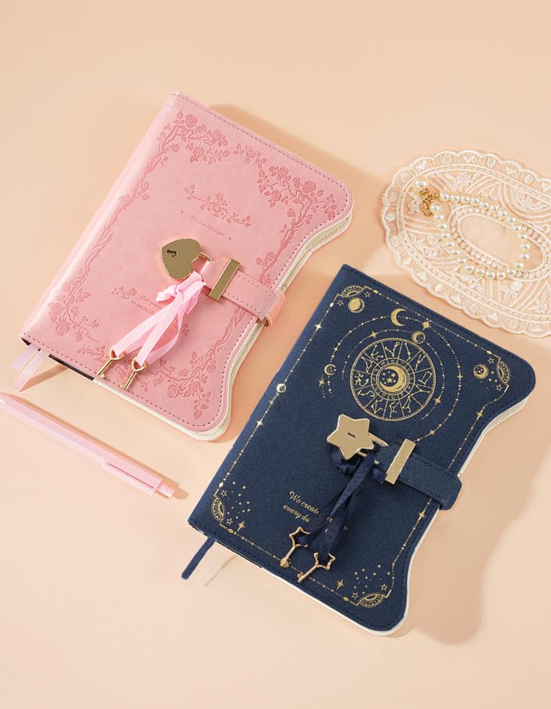 Amazon.co.jp: 鍵付きノート、BetterJonny 鍵付き 日記 日記帳 B6 日記