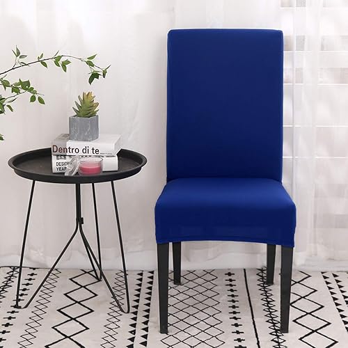 Miniatura 2 de Dimatic Paquete de 4 fundas elásticas de licra para sillas de comedor, extraíbles y lavables, fundas protectoras para sillas de comedor, cocina,