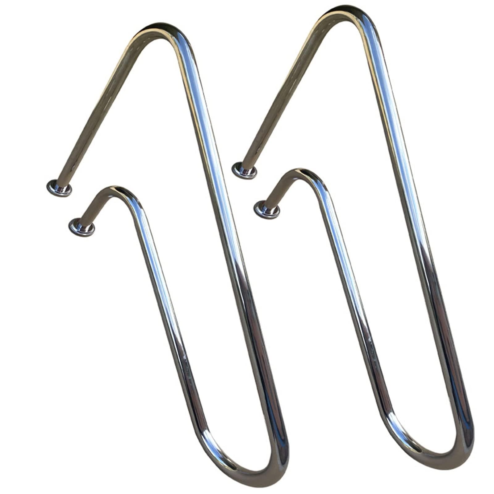 Pasamanos De Piscina De Acero Inoxidable 304, Barandilla Segura Para Entrada De Piscina Enterrada, Accesorios Incluidos, Plateado (Size: 1 Pack)