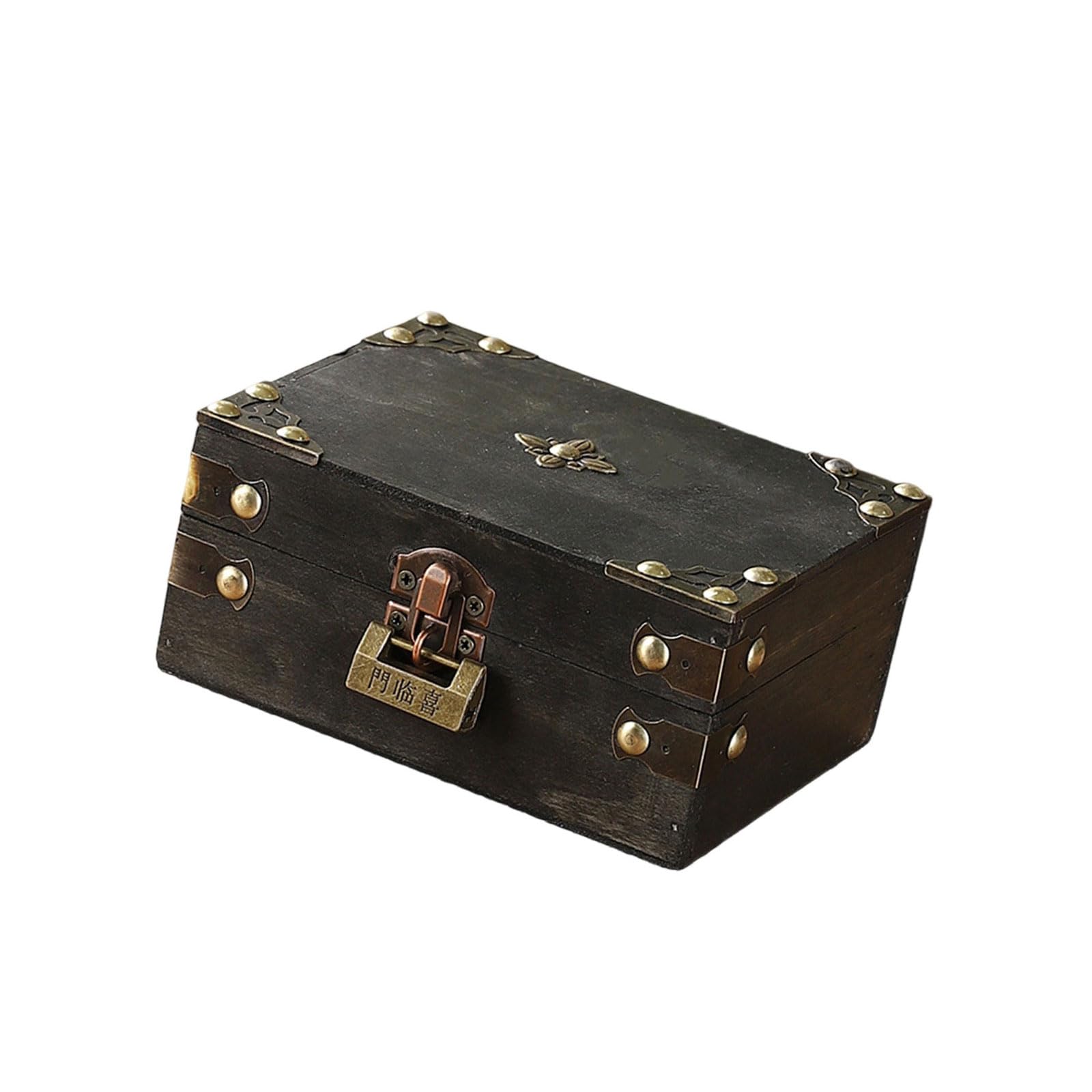 Kalttoy European Wooden Travel Trunk Spacious Storage Case for Home Decor and Clothing Organization Travel Suitcases