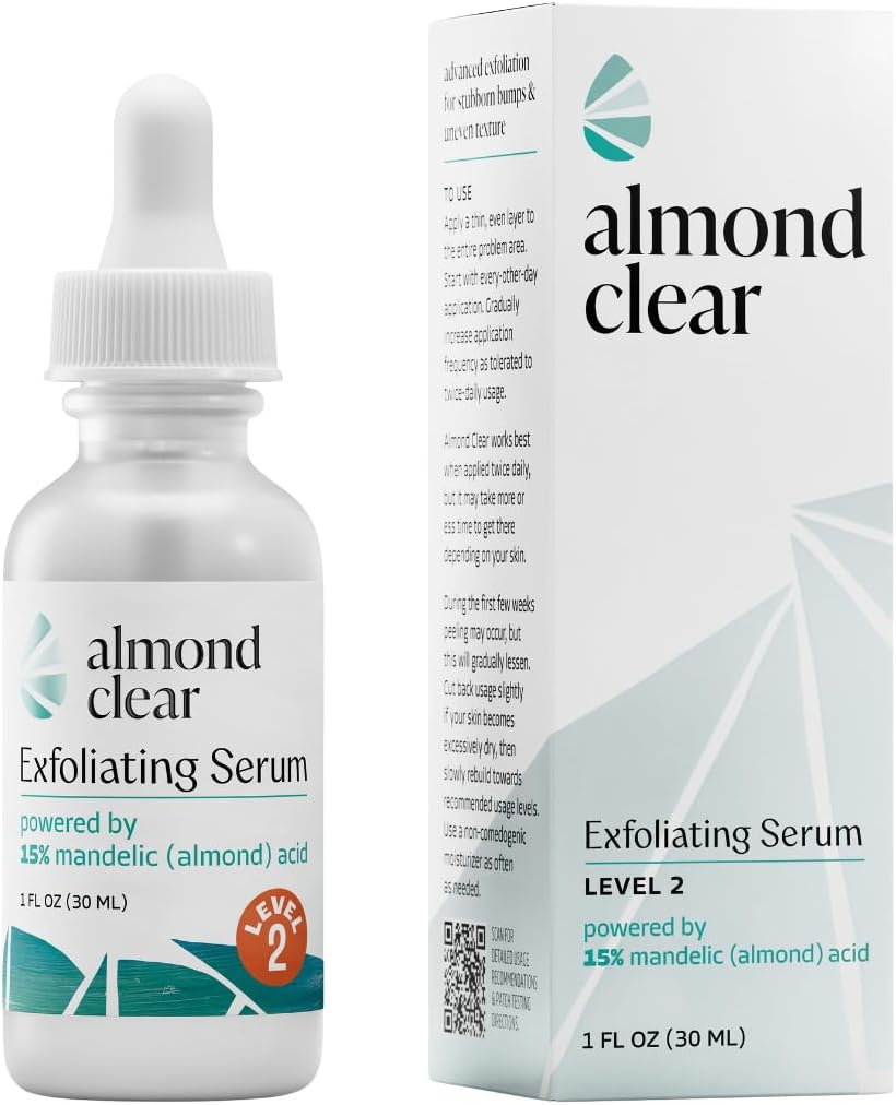 Body Clearing Serum [1 Fl Oz] Level 2 Acne Serum - Advanced Formula for Body Acne, Folliculitis, Back, Butt, Chest, Thighs, Shoulders - Mandelic Acid