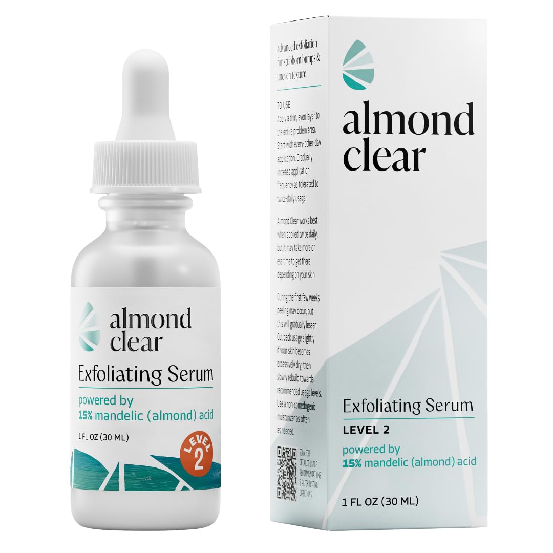 Body Clearing Serum, Level 2 - Advanced Formula for Severe Acne, Folliculitis - Mandelic Acid, 1fl. oz