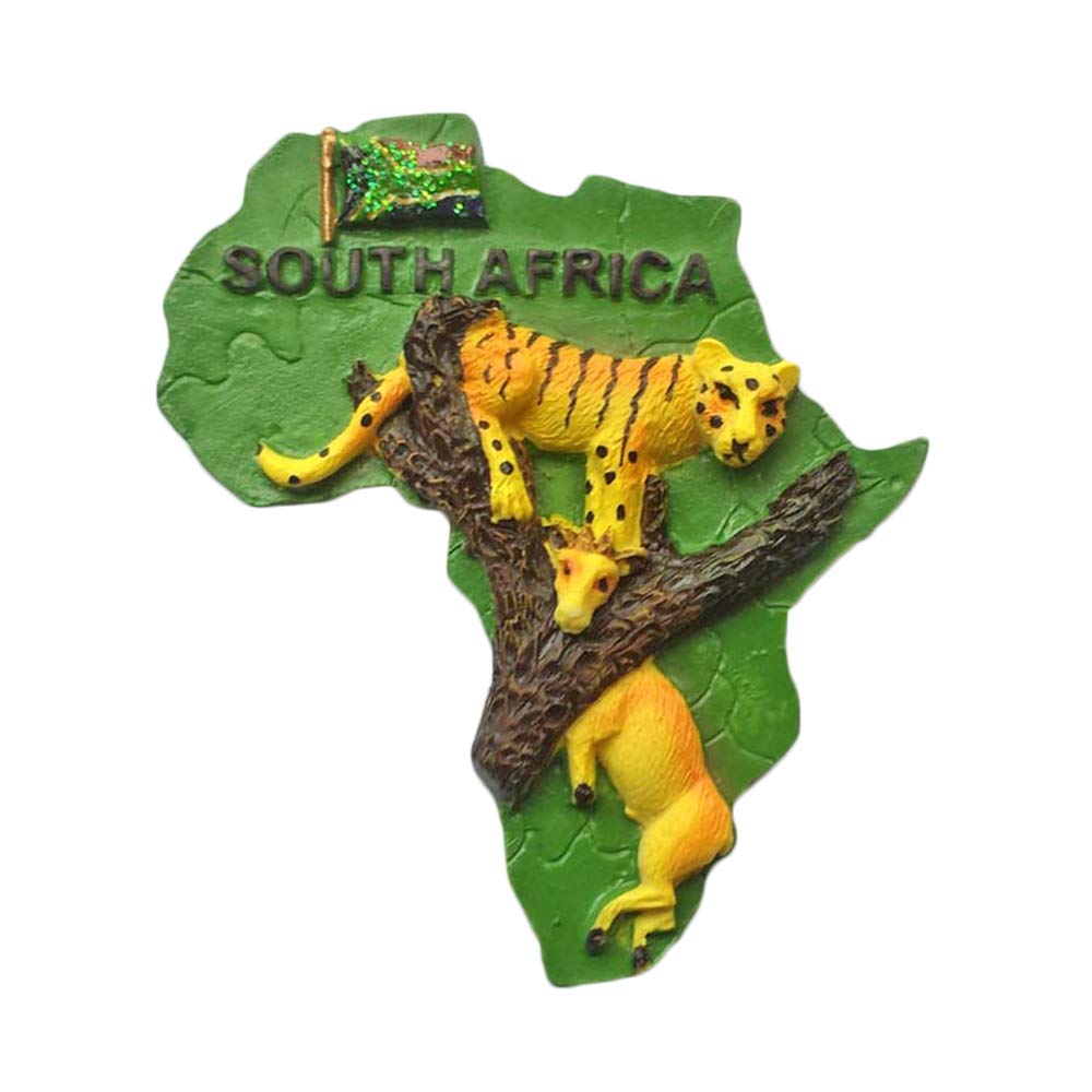 Wedarego South Africa 3D Leopard Fridge Magnet Tourist Souvenir Travel Sticker,South Africa Refrigerator Magnet,Home And Kitchen Decoration Collection From China