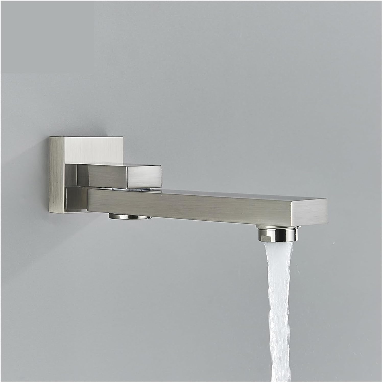 GUYTRM 浴室用真鍮クローム/ブラックブロンズシャワー蛇口スパウト壁取り付けスイブバススパウト浴室アクセサリー lingli(B