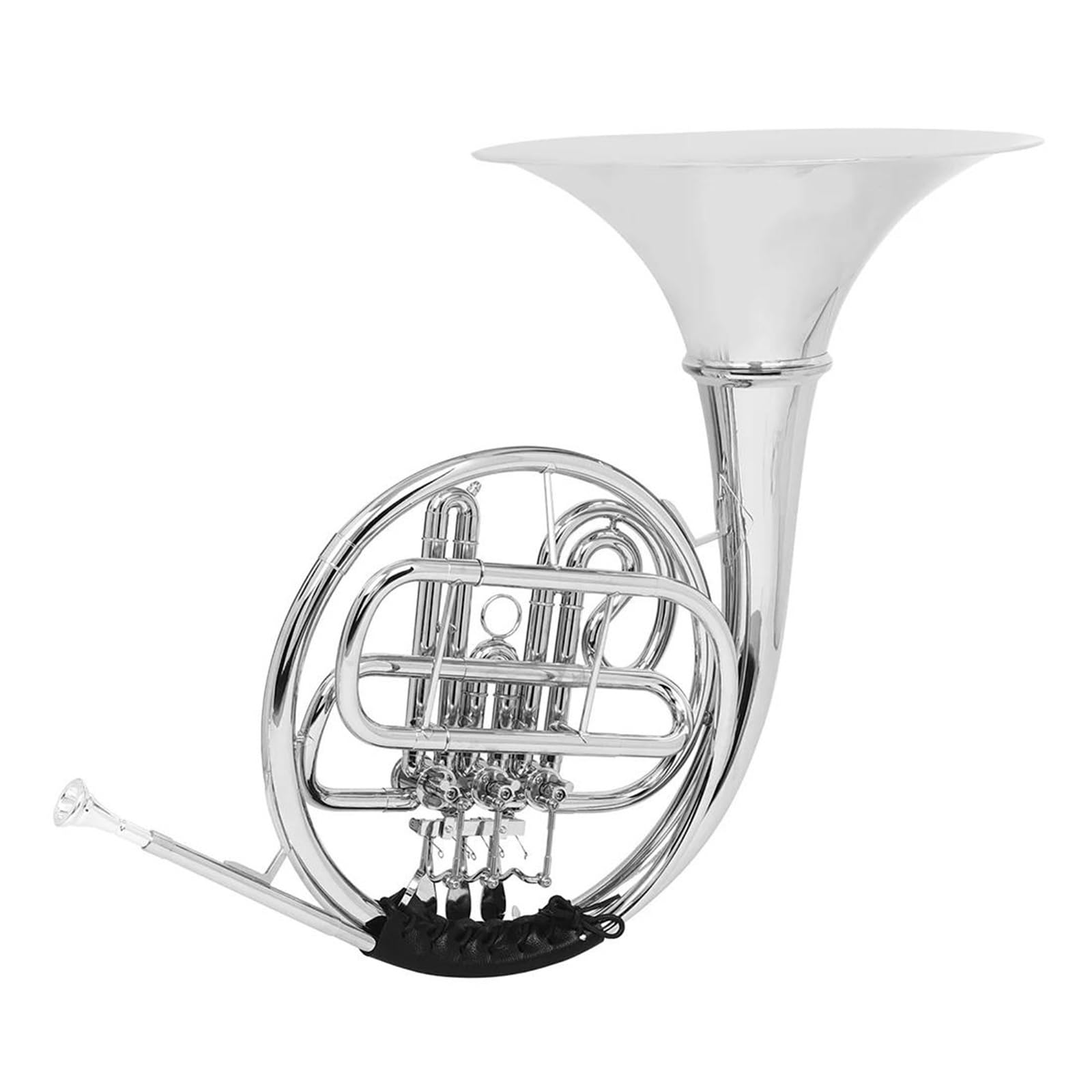3 Klucze Srebrzony Róg Francuski Bb Dzielony Podwójny Rząd Mosiężny Instrument Muzyczny Z Akcesoriami