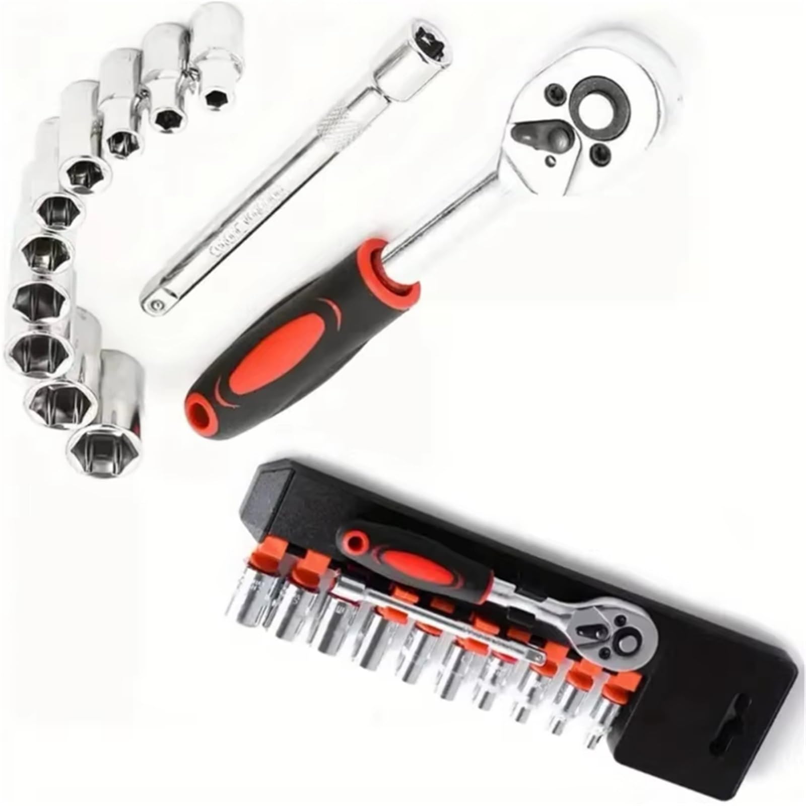 Set attrezzi da officina Set Di Chiavi A Bussola Hardware Per Auto Barca Moto Bicicletta Strumento Riparazione Biciclette Presa Corta A Cricchetto Strumenti Di Riparazione Automatica