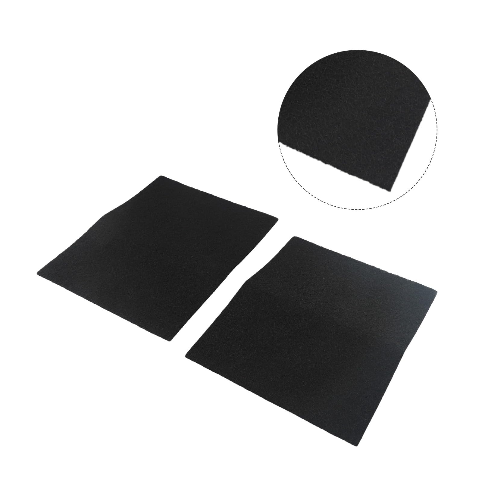 Filtro dell'aria in schiuma al carbone attivo, confezione da 2, 305 x 240 x 5 mm, AC4001, purificatore d'aria, ad alta resistenza, rimozione degli odori, fogli neri