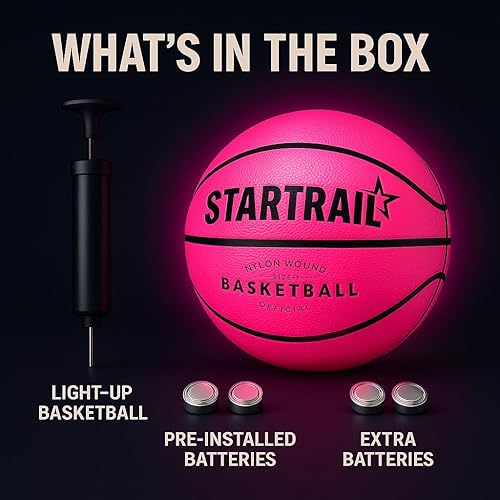 Miniatura 3 de TOMLEON Baloncesto iluminado  Baloncesto que brilla en la oscuridad  Baloncesto LED tamaño 7  Pelota de baloncesto brillante  Baloncesto iluminado