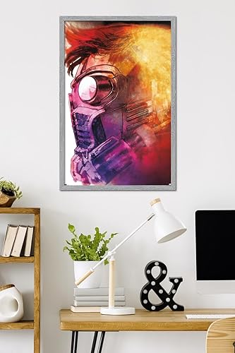 Miniatura 8 de Trends International Marvel Comics Guardianes de la Galaxia - Póster de pared con perfil de Star-Lord, 22.37 x 34.00 pulgadas, versión enmarcada en