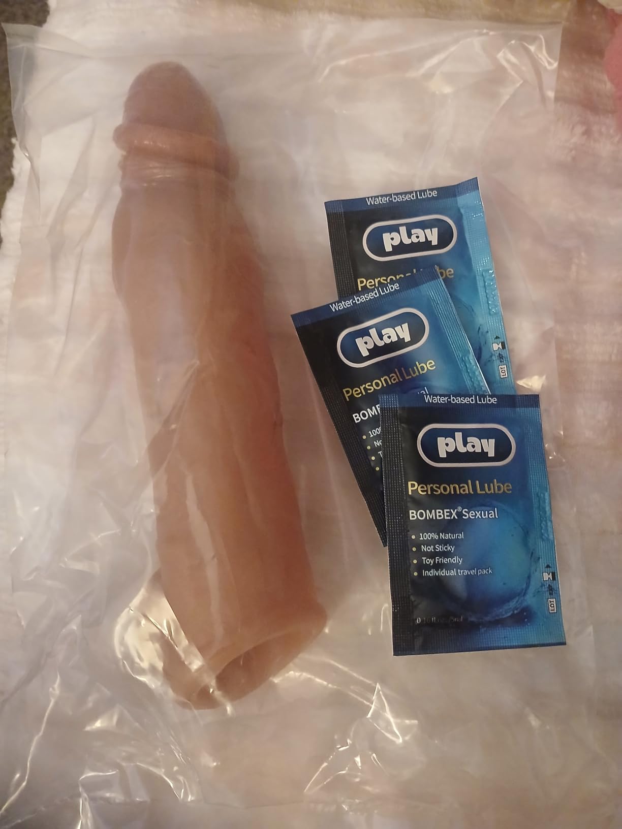 Juguete sexual funda realista.