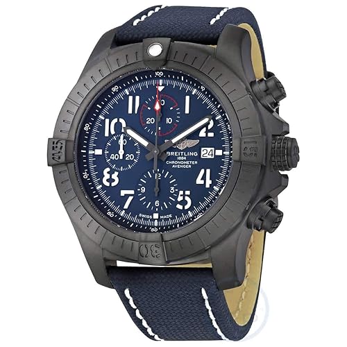 Super Avenger Chronograph 48 Night Mission Automatic Blue Dial Men's