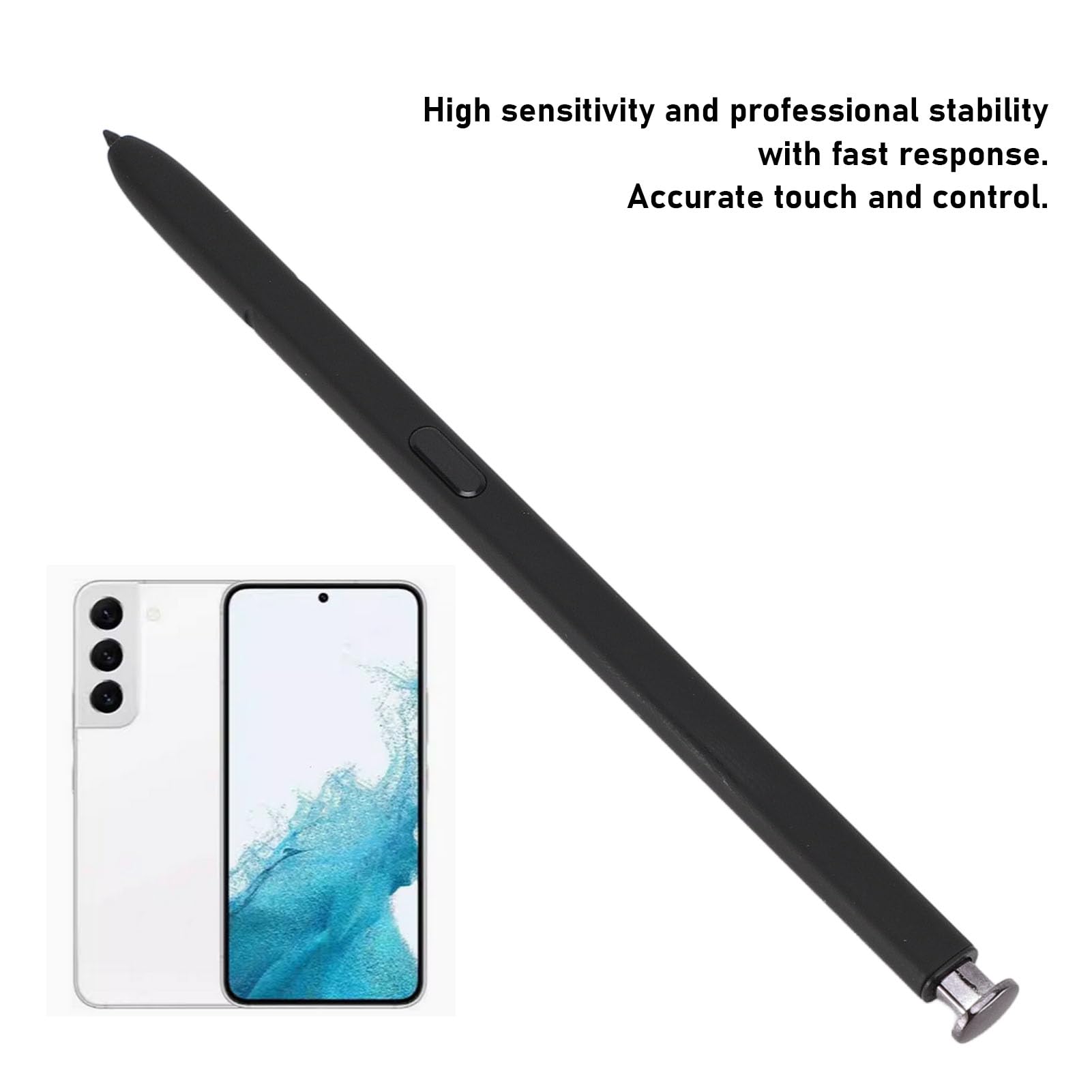 ASHATA Pennino capacitivo universale per touch screen per S22 Ultra 5G, pennino multifunzione ad alta sensibilità con 5 punte e kit di pellicole proteggi schermo per telefono
