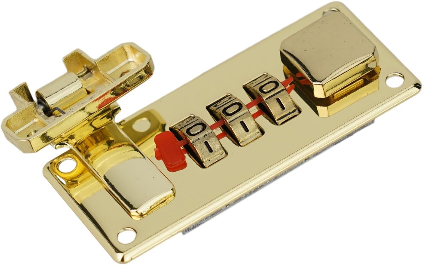 Password Lock Latch Silver Coded Locks 65mm*29mm 1Pcs(Yellow Left)