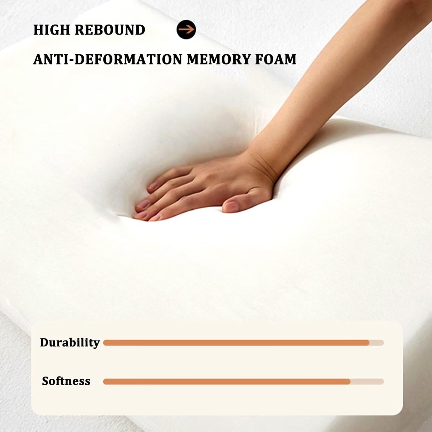 Single Chair Cushions for Dining Chairs, Memory Foam, Non-Skid Seat Cushion Chair Pad, Round Waterproof Leather Cushion Dining Chair Replacement for Indoor Outdoor