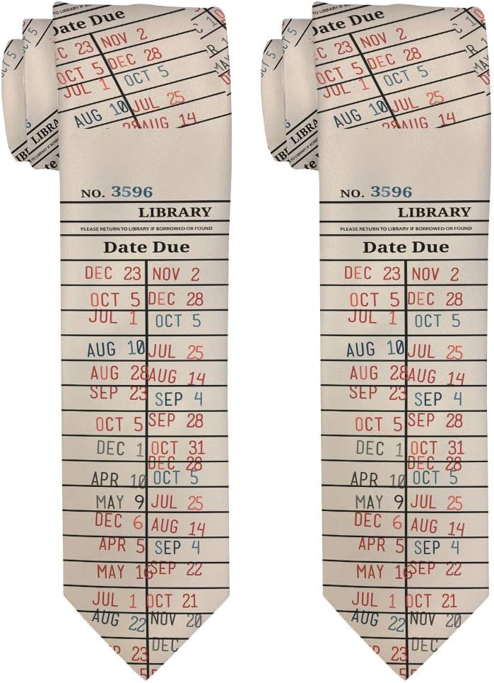 ThisWear Librarian Gifts Library Tie Bookworm Accessories Bookish Accessories Library Book Tie Gift Necktie