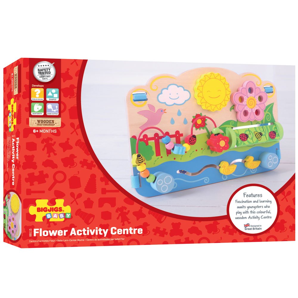 Bigjigs Toys Centre d'activités Fleurs