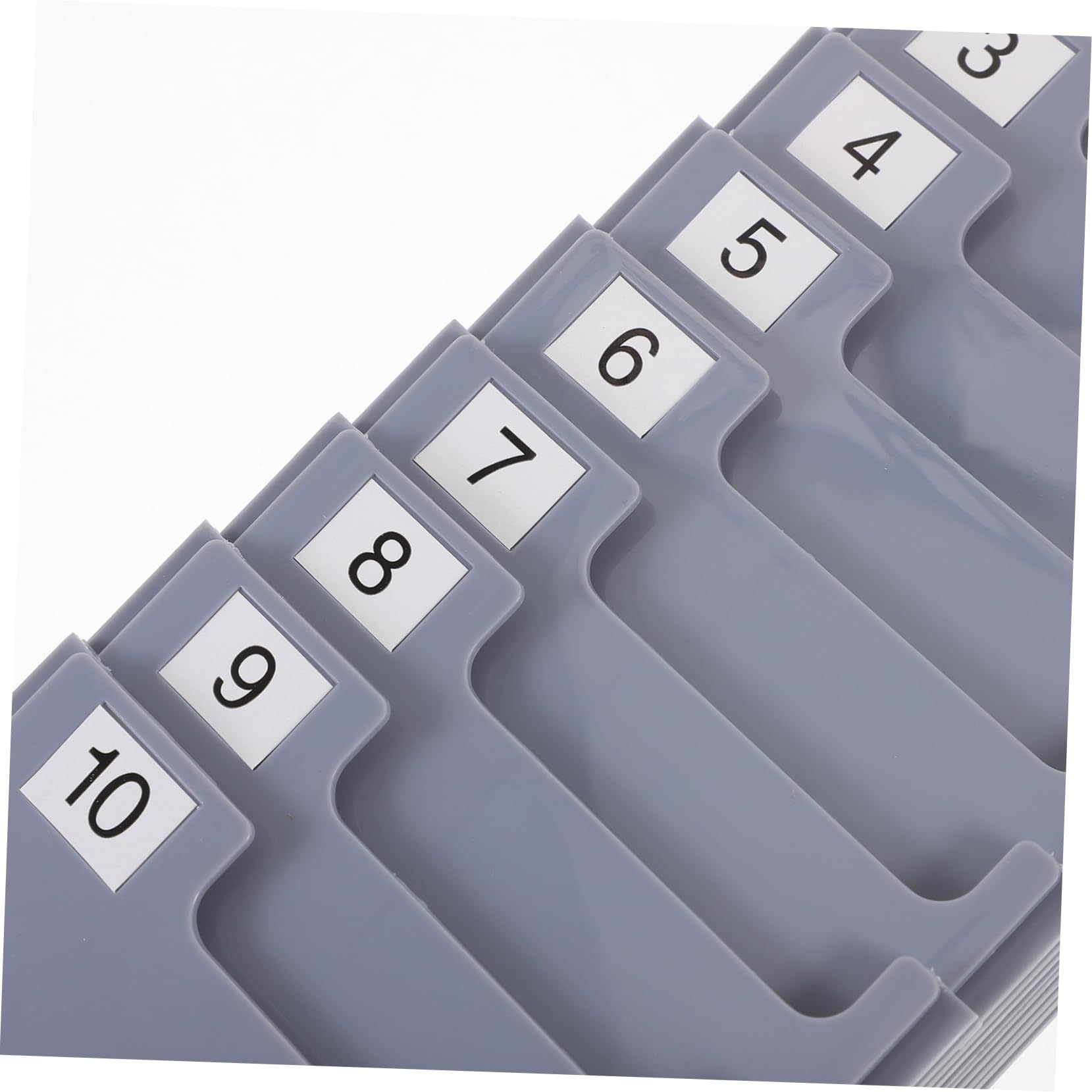 Wall Mounted Attendance Card Holder Rack Retractable Organizer